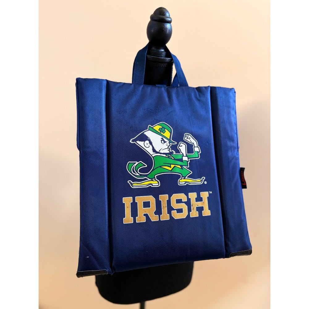 Notre Dame Fighting Irish Stadium Seat Navy Blue Padded Bleacher Chair Logo